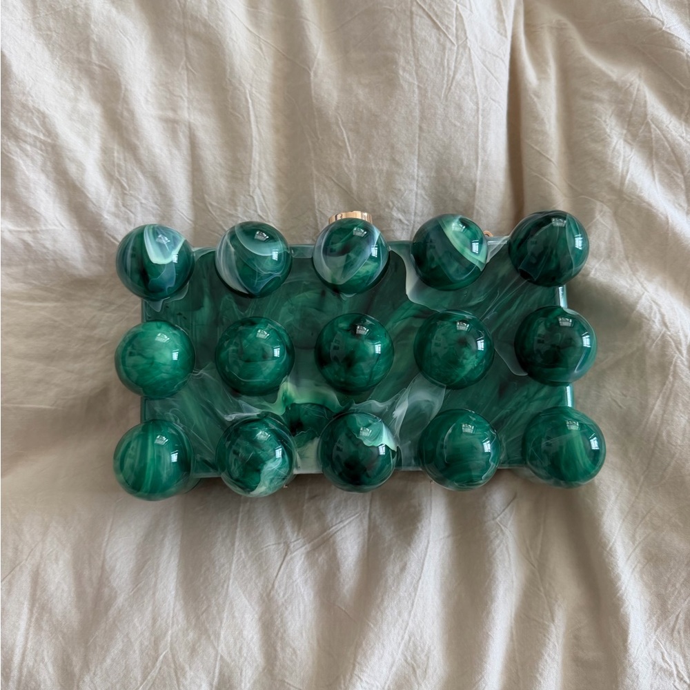 Fashion Nova Emerald Green Clutch